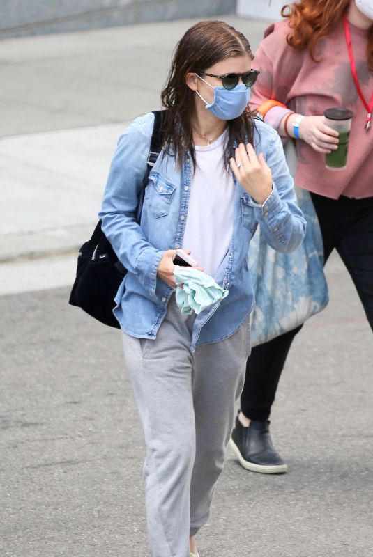 KATE MARA Arrives on the Set of A Teacher in Los Angeles 08/04/2020