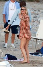 KATE MOSS Out on the Beach in Italy 08/06/2020