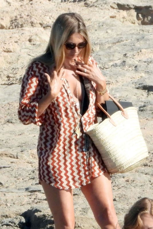KATE MOSS Out on the Beach in Italy 08/06/2020