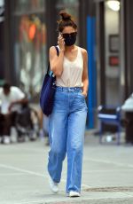 KATIE HOLMES in Denim Out in New York 08/22/2020