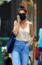 KATIE HOLMES in Denim Out in New York 08/22/2020