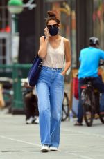 KATIE HOLMES in Denim Out in New York 08/22/2020