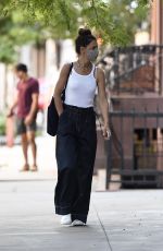 KATIE HOLMES Out and About in New York 07/31/2020