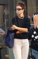 KATIE HOLMES Out and About in New York 08/09/2020