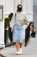 KATIE HOLMES Out and About in New York 08/19/2020