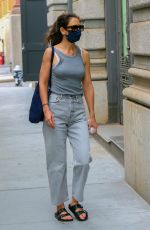KATIE HOLMES Out and About in New York 08/25/2020