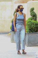 KATIE HOLMES Out and About in New York 08/25/2020