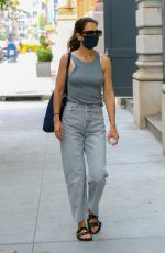 KATIE HOLMES Out and About in New York 08/25/2020