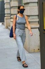 KATIE HOLMES Out and About in New York 08/25/2020