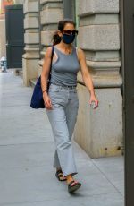 KATIE HOLMES Out and About in New York 08/25/2020