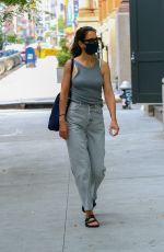 KATIE HOLMES Out and About in New York 08/25/2020