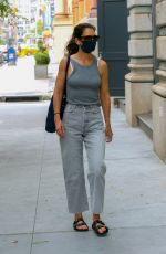 KATIE HOLMES Out and About in New York 08/25/2020