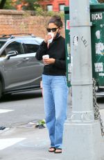 KATIE HOLMES Out and About in New York 08/26/2020