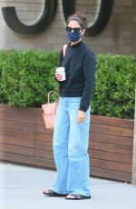 KATIE HOLMES Out and About in New York 08/26/2020