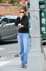 KATIE HOLMES Out and About in New York 08/26/2020