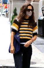 KATIE HOLMES Out in New York 07/31/2020