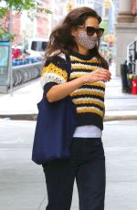 KATIE HOLMES Out in New York 07/31/2020