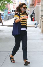 KATIE HOLMES Out in New York 07/31/2020