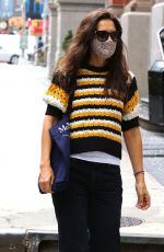 KATIE HOLMES Out in New York 07/31/2020