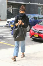 KATIE HOLMES Out in New York 08/21/2020