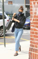 KATIE HOLMES Out in New York 08/21/2020