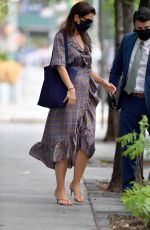 KATIE HOLMES Out in New York 08/23/2020
