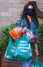 KATIE HOLMES Out Shopping for Groceries in New York 08/30/2020