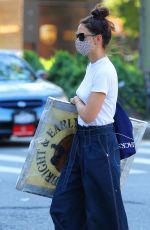 KATIE HOLMES Out Shopping in New York 08/01/2020