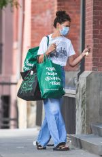 KATIE HOLMES Out Shopping in New York 08/17/2020