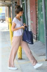 KATIE HOLMES Wearing a Mask Out in Brooklyn 08/06/2020