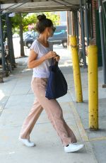 KATIE HOLMES Wearing a Mask Out in Brooklyn 08/06/2020