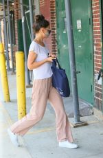 KATIE HOLMES Wearing a Mask Out in Brooklyn 08/06/2020
