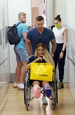 KATIE PRICE in Wheelchair Sat Selfridges in London 08/11/2020