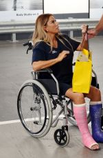 KATIE PRICE in Wheelchair Sat Selfridges in London 08/11/2020