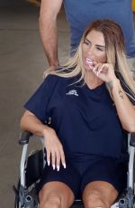 KATIE PRICE in Wheelchair Sat Selfridges in London 08/11/2020