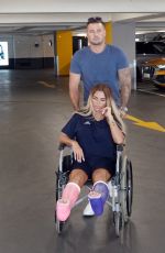 KATIE PRICE in Wheelchair Sat Selfridges in London 08/11/2020