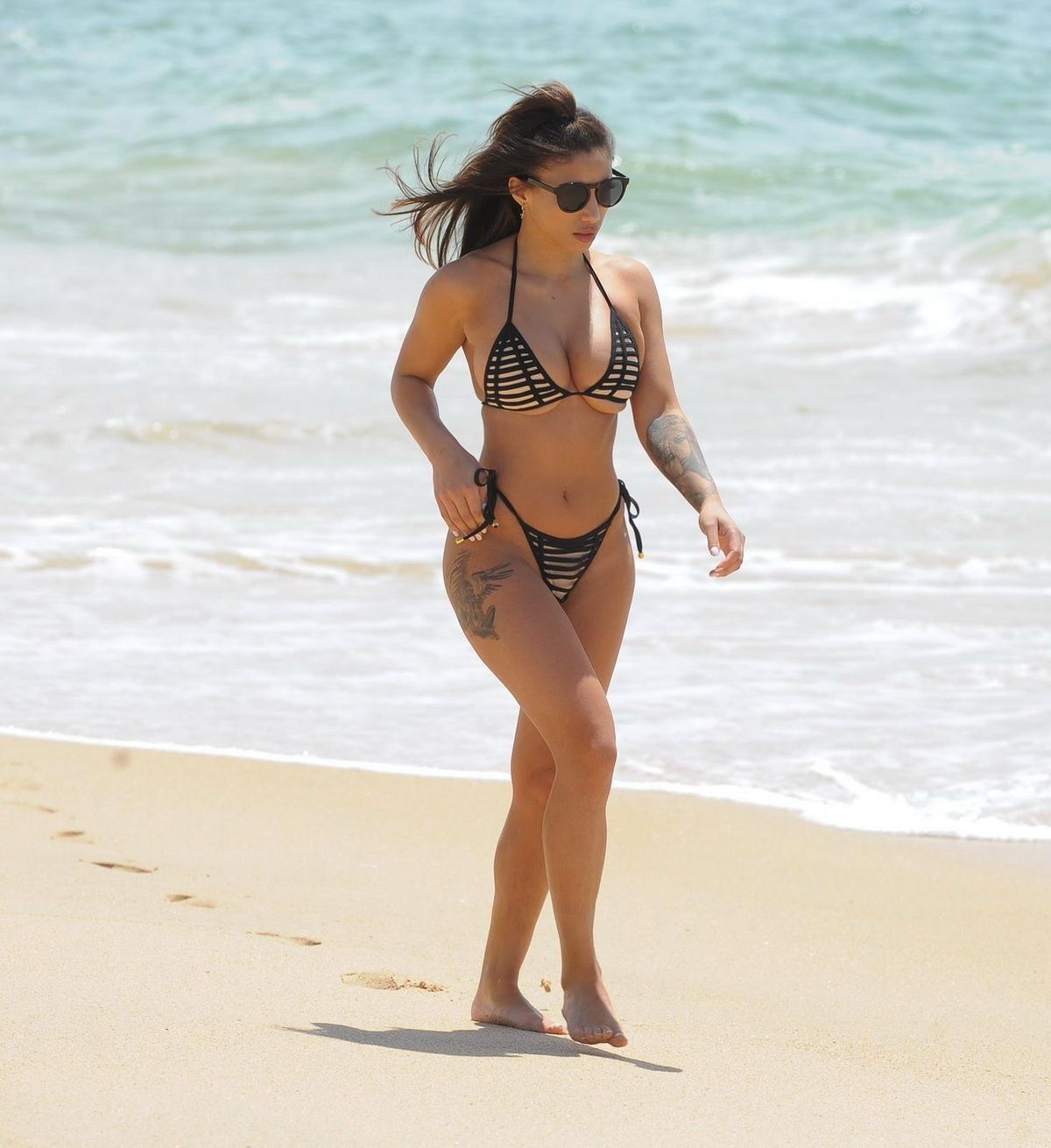 KAYLEIGH MORRIS in Bikini at a Beach in Greece 08/22/2020.