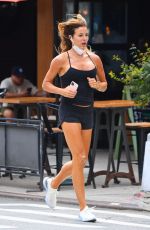 KELLY BENSIMON Out Jogging in New York 07/30/2020