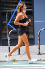 KELLY BENSIMON Out Jogging in New York 07/30/2020