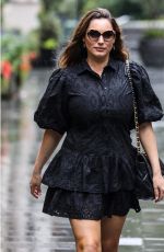 KELLY BROOK Arrives at Heart Radio in London 08/19/2020