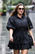 KELLY BROOK Arrives at Heart Radio in London 08/19/2020