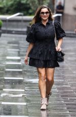 KELLY BROOK Arrives at Heart Radio in London 08/19/2020