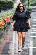 KELLY BROOK Arrives at Heart Radio in London 08/19/2020