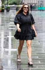KELLY BROOK Arrives at Heart Radio in London 08/19/2020
