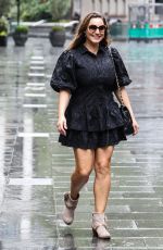 KELLY BROOK Arrives at Heart Radio in London 08/19/2020