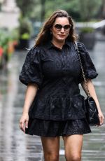 KELLY BROOK Arrives at Heart Radio in London 08/19/2020