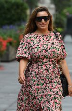 KELLY BROOK in a Floral Summer Dress Leaves Global Radio in London 08/11/2020