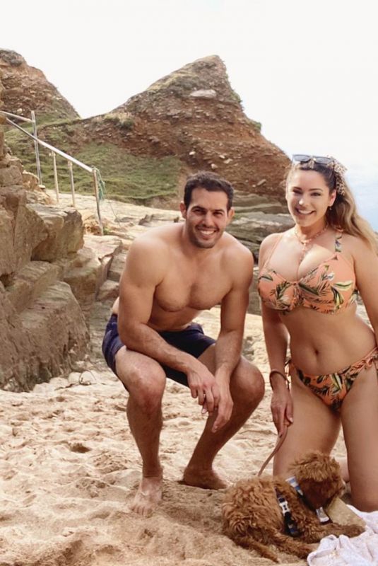 KELLY BROOK in Bikini at a Beach in Devon - Instagram Photo 08/07/2020