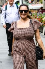 KELLY BROOK in Jumpsuit Arrives at Heart Radio in London 08/21/2020