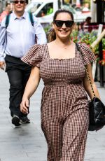 KELLY BROOK in Jumpsuit Arrives at Heart Radio in London 08/21/2020